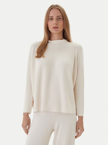 Kontatto Sweter 3M0811C Écru Regular Fit. Swetry nierozpinane damskie Kontatto, m, bez wzorów, z syntetyku, bez kołnierzyka, bez ramiączek. Za 209.99 zł.