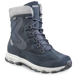 Buty damskie zimowe Meindl Civetta Lady ocieplane z membraną Gore-Tex. Niebieskie obuwie trekkingowe damskie MEINDL, z gore-texu, bez zapięcia. Za 819.00 zł.