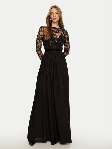 Babylon Sukienka wieczorowa EL0709 Czarny Regular Fit. Czarne sukienki damskie Babylon, bez wzorów, wizytowe, bez kołnierzyka, bez ramiączek. Za 1,639.00 zł.