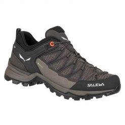 Buty trekkingowe damskie Salewa Mtn Trainer Lite Gtx. Brązowe obuwie trekkingowe damskie Salewa, z materiału, bez zapięcia. Za 663.60 zł.