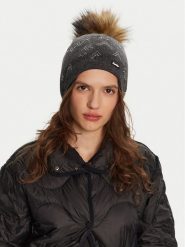 Eisbär Czapka Draw Lux Crystal 80101 709 Szary. Szare czapki damskie Eisbar, na zimę, bez wzorów, z materiału. Za 299.99 zł.
