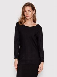 Guess Sweter Adele W2YR34 Z2V62 Czarny Regular Fit. Czarne swetry nierozpinane damskie Guess, xl, z aplikacjami, z wiskozy, bez kołnierzyka, bez ramiączek. Za 299.99 zł.