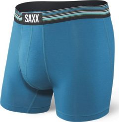 SAXX Bokserki męskie Vibe Boxer Brief Celestial Blue r. S. Niebieskie bokserki męskie Saxx, bez wzorów. Za 103.99 zł.