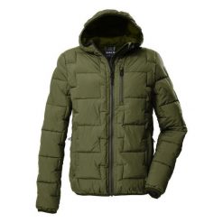 Kurtka z kapturem Killtec GW 72. Zielone kurtki męskie KILLTEC, bez wzorów, z puchu, sportowe, z kapturem. Za 548.50 zł.
