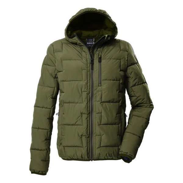 Kurtka z kapturem Killtec GW 72. Zielone kurtki męskie KILLTEC, bez wzorów, z puchu, sportowe, z kapturem. Za 548.50 zł.