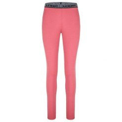 Damskie spodnie termoaktywne Loap Perla różowe. Czerwone spodnie dresowe damskie ZSPORT, bez wzorów, sportowe, długie. Za 160.99 zł.