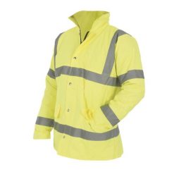 Męska Kurtka Bezpieczeństwa Drogowego HiVis. Żółte kurtki męskie YOKO, m, bez wzorów, sportowe, bez kaptura. Za 252.99 zł.