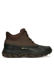Skechers Trzewiki Respected - Swamper 256026/CHBK Brązowy. Brązowe botki męskie Skechers, bez wzorów, ze skóry, bez obcasa, bez zapięcia. Za 569.99 zł.