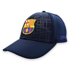 Czapka z daszkiem FC Barcelona Jr - oficjalna licencjonowana. Czerwone czapki damskie FC BARCELONA, bez wzorów, sportowe. Za 119.00 zł.