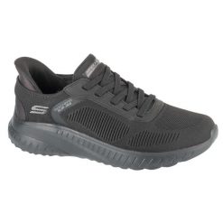 Buty sportowe Sneakersy męskie, Slip-Ins: BOBS Squad Chaos - Solid Step. Czarne buty sportowe męskie Skechers, bez wzorów, bez zapięcia. Za 299.99 zł.