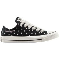 Buty sportowe Converse Chuck Taylor All Star Polka Dot. Czarne obuwie sportowe damskie Converse, bez wzorów, bez zapięcia. Za 490.00 zł.