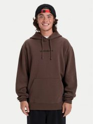 Quiksilver Bluza Cb Hood EQYFT05128 Brązowy Comfort Fit. Brązowe bluzy męskie Quiksilver, l, bez wzorów, z bawełny, bez kaptura. Za 369.99 zł.