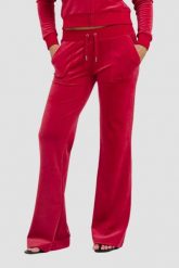 JUICY COUTURE Czerwone damskie spodnie dresowe Layla Low Rise. Czerwone spodnie dresowe damskie Juicy Couture, bez wzorów, z dresówki. W wyprzedaży za 347.99 zł.