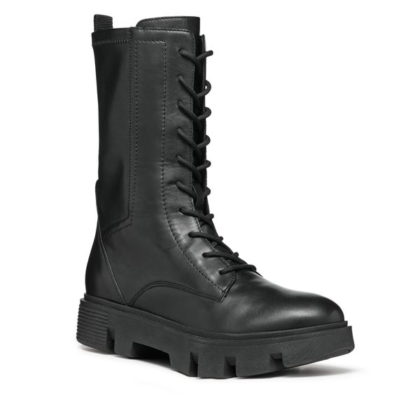 Trapery Geox. Czarne trapery damskie Geox, bez zapięcia. Za 379.99 zł.