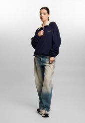 Bluza sportowa damska Prosto Coach bez kaptura. Niebieskie bluzy damskie Prosto., m, bez wzorów, z dzianiny, sportowe, bez ramiączek, bez kaptura. Za 254.99 zł.