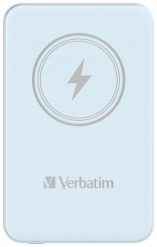 Verbatim Charge `n` Go 15W 5000mAh Wireless Magnetic niebieski. Niebieskie powerbanki . Za 139.90 zł.