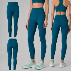 LEGGINSY DAMSKIE 4F TENINGOWE SZYBKOSCHNĄCE Z WYSOKIM STANEM KOLOR ZIELONY. Zielone legginsy damskie 4F, bez wzorów, z materiału. Za 119.99 zł.