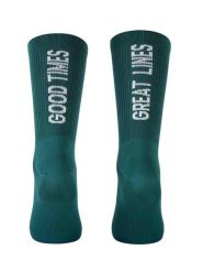 Skarpety rowerowe NORTHWAVE Good Times Sock zielony. Zielone skarpety męskie Northwave, bez wzorów, z tkaniny. Za 69.00 zł.