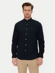 Tommy Hilfiger Koszula Core Flex MW0MW39988 Granatowy Regular Fit. Niebieskie koszule męskie Tommy Hilfiger, m, bez wzorów, z bawełny, bez kołnierzyka, bez ramiączek. Za 219.99 zł.