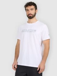 4F T-shirt regular z nadrukiem męski - biały XL. Białe t-shirty męskie 4F, m, bez wzorów, z materiału, bez kołnierzyka, bez ramiączek. Za 69.99 zł.