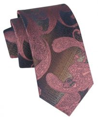 Klasyczny, Męski Krawat Alties - Różowy, Duży Wzór. Czerwone krawaty i muchy Alties, bez wzorów, z tkaniny, eleganckie. Za 49.00 zł.