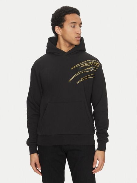 Plein Sport Bluza SAEC MJB3588 STE001N Czarny Relaxed Fit. Czarne bluzy męskie Plein Sport, m, bez wzorów, z bawełny, sportowe, bez ramiączek, bez kaptura. Za 774.00 zł.