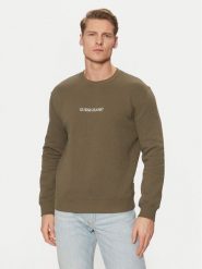 Guess Jeans Bluza M4YQ19 K9V31 Khaki Regular Fit. Brązowe bluzy męskie Guess Jeans, m, z aplikacjami, z bawełny, bez ramiączek, bez kaptura. Za 299.99 zł.