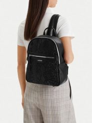 Lasocki Plecak CEO-LSK-X-012-09 Czarny. Czarne plecaki damskie Lasocki, bez wzorów, z materiału. Za 199.99 zł.