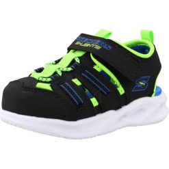 Sandały SKECHERS 407033N Czarny. Czarne sandały męskie Skechers, bez wzorów, z syntetyku, bez zapięcia. Za 170.99 zł.