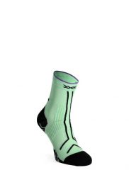 Skarpety do biegania X-Socks Trailrun Terraskin Expert Crew. Zielone skarpety męskie X-Socks, bez wzorów, z materiału. Za 170.49 zł.