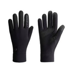 Zimowe rękawiczki sportowe męskie Rogelli Essential Thermal z membraną. Czarne buty sportowe męskie Rogelli, na zimę, bez wzorów, ze skóry. Za 108.00 zł.
