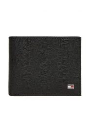 Tommy Hilfiger Portfel Th Flag Mini Cc Wallet AM0AM13518 Czarny. Czarne portfele męskie Tommy Hilfiger, bez wzorów, ze skóry. Za 239.99 zł.