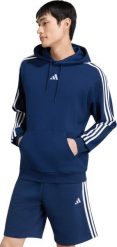 Adidas Bluza męska adidas Essentials 3-Stripes French Terry Hoodie granatowa KY4203 L. Bluzy męskie Adidas, l, bez wzorów, bez ramiączek, bez kaptura. Za 279.71 zł.
