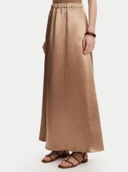 Max Mara Leisure Spódnica trapezowa Nuevo 2516101028 Beżowy Regular Fit. Brązowe spódnice damskie Max Mara Leisure, bez wzorów, z acetatu, trapezowe. Za 559.99 zł.