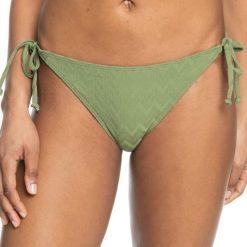 Dół od stroju kąpielowego ROXY Current Coolness. Zielone bikini Roxy, xs, bez wzorów. Za 79.99 zł.