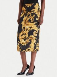 Versace Jeans Couture Spódnica ołówkowa 80HAE806 NS820 Czarny Slim Fit. Czarne spódnice damskie Versace Jeans Couture, bez wzorów, z jeansu, ołówkowe. Za 985.99 zł.