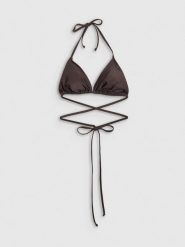 4F Góra od bikini damska - brązowa L. Brązowe bikini 4F, bez wzorów. Za 59.99 zł.