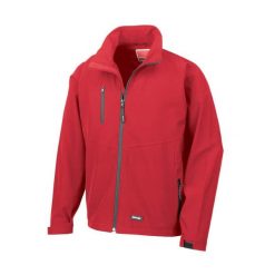 Kurtka Męska 2-Warstwowa Softshell Oddychająca, Wiatroodporna. Czarne kurtki sportowe męskie RESULT, l, z aplikacjami, z elastanu, bez kaptura, trekkingowe. Za 135.99 zł.
