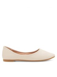 JENNY Baleriny CAMILLE WSS20701-01 Beżowy. Brązowe balerinki damskie Jenny, bez wzorów, z materiału, bez obcasa, bez zapięcia. Za 89.99 zł.