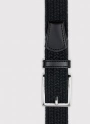 PAKO LORENTE – Czarny bawełniany pasek męski. Czarne paski męskie Pako Lorente, z bawełny. Za 99.99 zł.