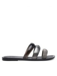 Melissa Klapki Melissa Eclipse Slide Ad 35998 Czarny. Czarne klapki damskie Melissa, bez wzorów, z tworzywa sztucznego, bez obcasa, bez zapięcia. Za 269.99 zł.