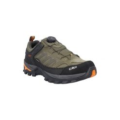 Buty trekkingowe damskie CMP Rigel Low Fitgo skóra wodoodporne. Zielone obuwie trekkingowe damskie Campagnolo, ze skóry, bez zapięcia. Za 339.99 zł.