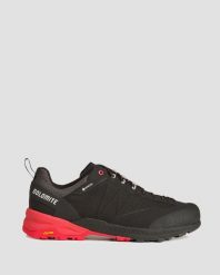 Buty trekkingowe męskie Dolomite Crodarossa Tech GTX. Czarne trekkingi męskie Dolomite, z gore-texu, bez zapięcia. Za 795.35 zł.