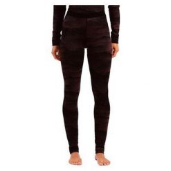 Getry termoaktywne damskie Odlo Merino Ridgelines BL Bottom Long. Fioletowe spodnie sportowe damskie ODLO, bez wzorów, sportowe, trekkingowe. Za 417.99 zł.