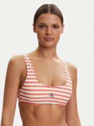 Calvin Klein Swimwear Góra od bikini LV00Q61100 Pomarańczowy. Brązowe bikini Calvin Klein Swimwear, m, bez wzorów, z syntetyku. Za 229.99 zł.