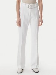 HUGO Spodnie materiałowe 50537602 Biały Flare Fit. Białe spodnie materiałowe damskie Hugo, bez wzorów, z materiału. Za 489.99 zł.