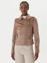 Guess Kurtka przejściowa W6GL10 W1968 Brązowy Regular Fit. Brązowe kurtki damskie Guess, xs, z aplikacjami, z syntetyku, bez kaptura. Za 614.99 zł.