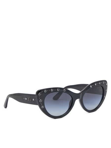 Guess Okulary przeciwsłoneczne GU00163 Czarny. Czarne okulary przeciwsłoneczne damskie Guess. Za 399.99 zł.