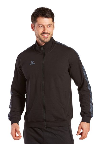 Kurtka dresowa Erima Essential Team. Czarne kurtki męskie Erima, xl, bez wzorów, z dresówki, retro, bez kaptura. Za 216.00 zł.
