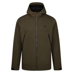 Męska Kurtka Hubbard Soft Shell. Zielone kurtki męskie Trespass, m, bez wzorów, sportowe, bez kaptura. Za 372.99 zł.